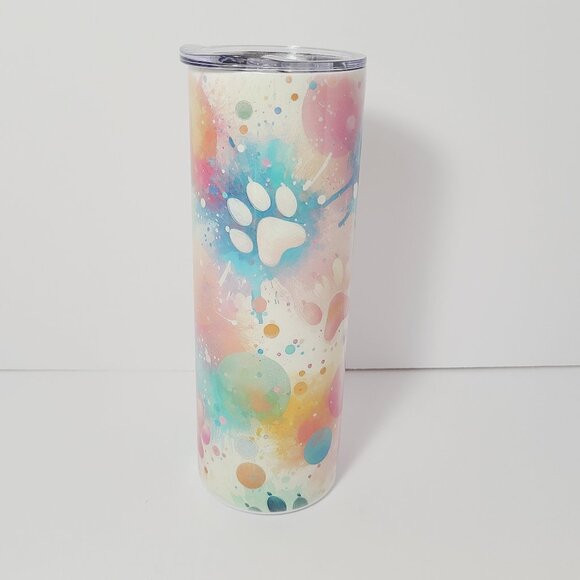 Pawprint Tumble 20 oz Sublimated by Scott Heil | The Crowing Hen - Picture 2 of 5
